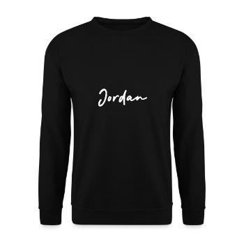 Jordan - Sweat-shirt Unisexe - noir - Devant - Alina (178cm) & Michal (187cm)