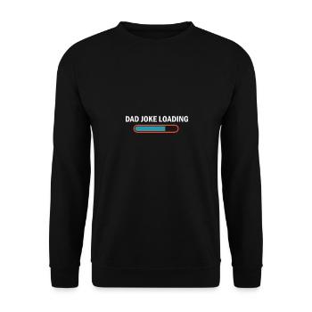 Papa Witz Laden Lustig Vatertag Humor Schlechtes Wortspiel - Unisex Pullover - Schwarz - Vorne - Alina (178cm) & Michal (187cm)