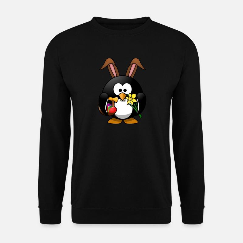 Easter penguin - Unisex Sweatshirt - black
