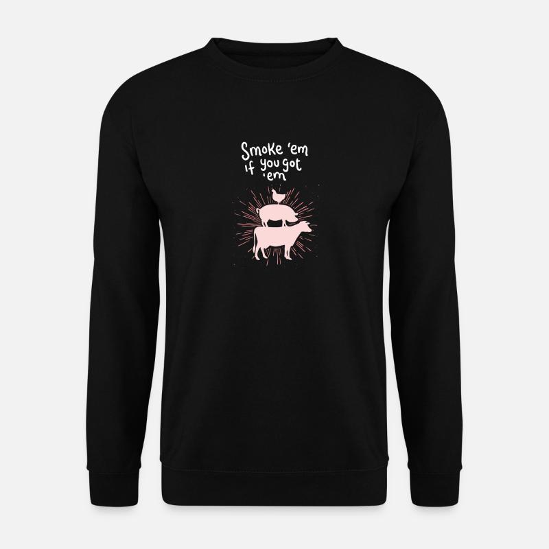 Kuh Schwein Huhn - Unisex Pullover - Schwarz