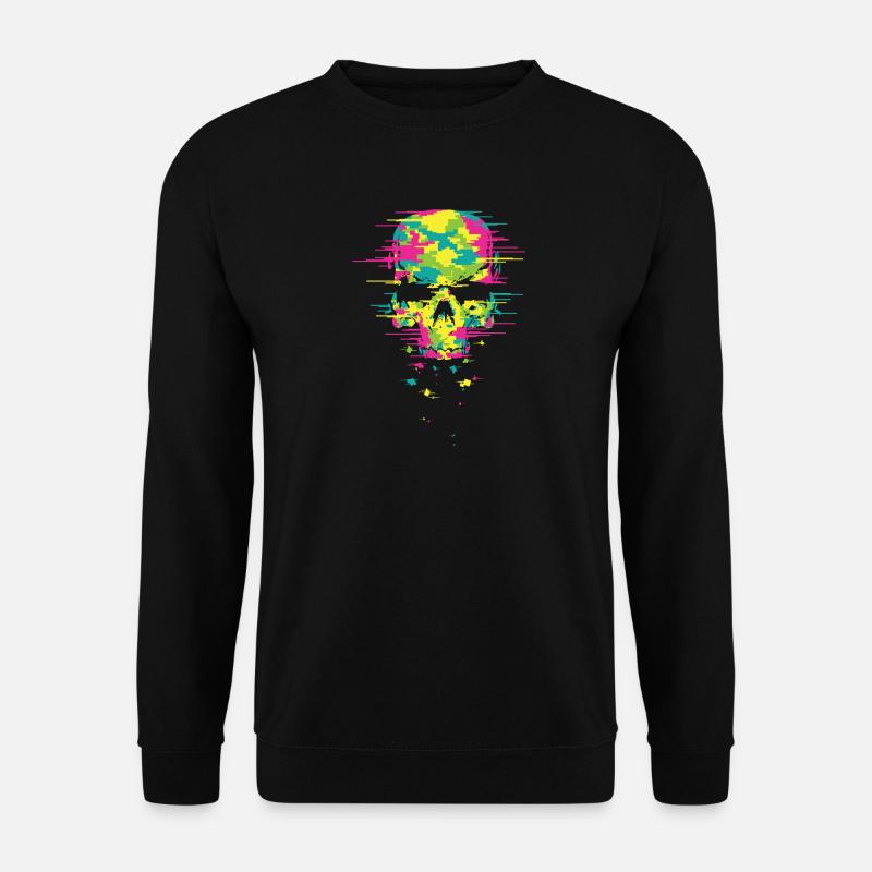 Crâne techno - Sweat-shirt Unisexe - noir
