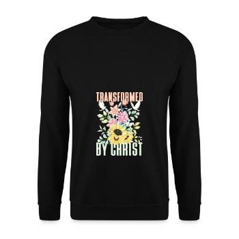 Transformé par Christ Church Jésus-Christ - Sweat-shirt Unisexe - noir - Devant - Alina (178cm) & Michal (187cm)