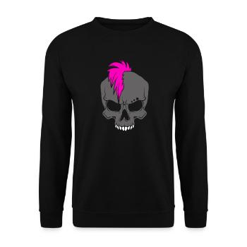 Punk Rock Punker - Unisex Pullover - Schwarz - Vorne - Alina (178cm) & Michal (187cm)