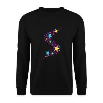 Star - Colors - Unisex Pullover - Schwarz - Vorne - Alina (178cm) & Michal (187cm)