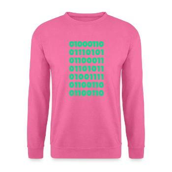 Binary Code Message T-Shirt: Subtil und doch mutig - Unisex Pullover - Pink - Vorne