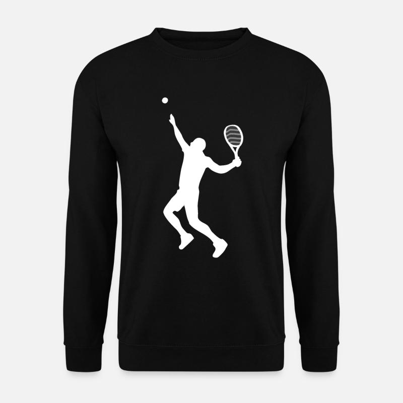 Tennis player silhouette - Unisex Sweatshirt - black