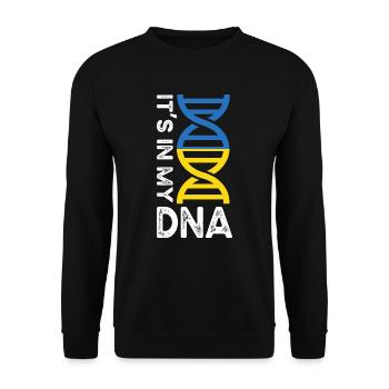 Ukraine - Unisex Pullover - Schwarz - Vorne - Alina (178cm) & Michal (187cm)