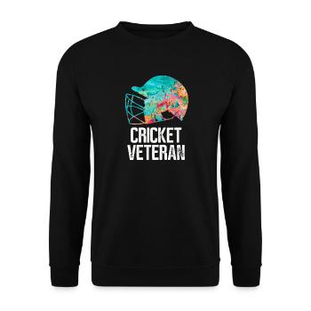 Vétéran du cricket - Sweat-shirt Unisexe - noir - Devant - Alina (178cm) & Michal (187cm)