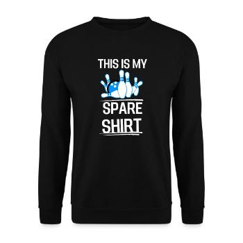 Joueur de bowling Chemise de rechange Cadeau Bowling - Sweat-shirt Unisexe - noir - Devant - Alina (178cm) & Michal (187cm)