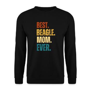 Meilleur Beagle Maman Fête des mères Cadeau Chiens Beagle - Sweat-shirt Unisexe - noir - Devant - Alina (178cm) & Michal (187cm)