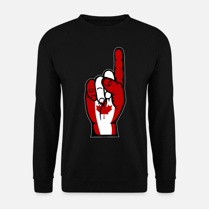 Drapeau du Canada numéro 1 - Sweat-shirt Unisexe - noir
