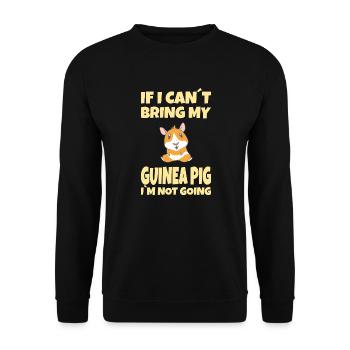 GUINEA PIG: If i cant - Unisex Sweatshirt - black - Front - Alina (178cm) & Michal (187cm)