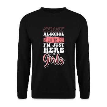 Beer Alcoholic Drunkard Non-alcoholic beer - Unisex Sweatshirt - black - Front - Alina (178cm) & Michal (187cm)