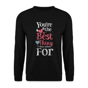 Dear couples, love partners - Unisex Sweatshirt - black - Front - Alina (178cm) & Michal (187cm)