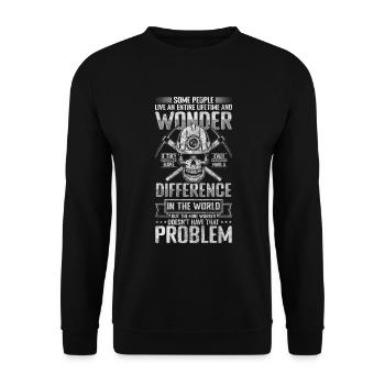 Miner Shaft Buddy - Unisex Sweatshirt - black - Front - Alina (178cm) & Michal (187cm)
