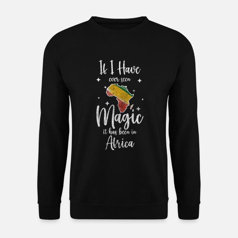 Afrika Kontinent Tiere - Unisex Pullover - Schwarz