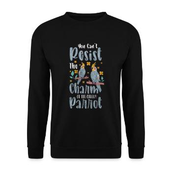 Macaw Flying Cockatoo Wildlife - Unisex Sweatshirt - black - Front - Alina (178cm) & Michal (187cm)