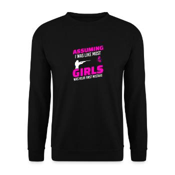 Tir au pigeon d’argile Tireurs sportifs Tir sportif - Sweat-shirt Unisexe - noir - Devant - Alina (178cm) & Michal (187cm)