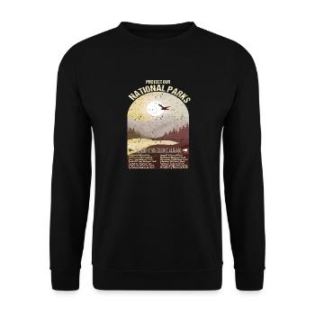 Parcs nationaux de Nouvelle-Zélande - Sweat-shirt Unisexe - noir - Devant - Alina (178cm) & Michal (187cm)