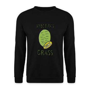 Hyde Park Grass KOTZEN - Unisex Pullover - Schwarz - Vorne - Alina (178cm) & Michal (187cm)