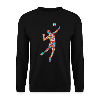 Volley-ball Volley-ball Enfants Joueurs de volley-ball - Sweat-shirt Unisexe - noir - Devant - Alina (178cm) & Michal (187cm)