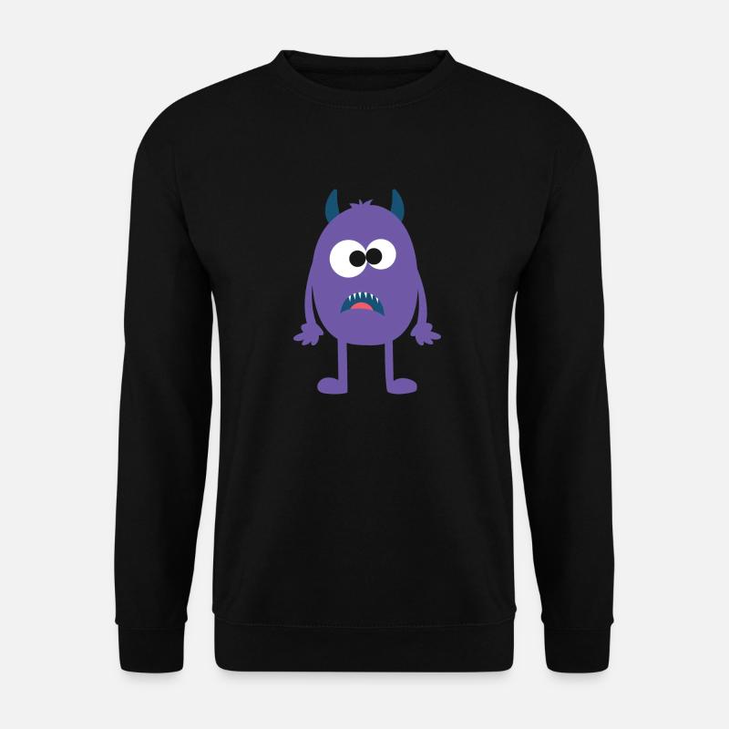 starring purple monster - Unisex Pullover - Schwarz