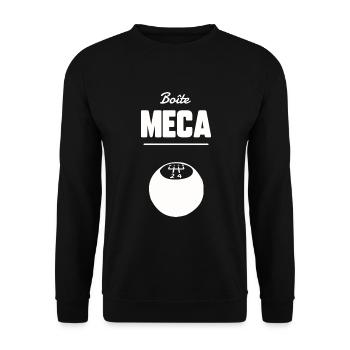 Boîte meca - Sweat-shirt Unisexe - noir - Devant - Alina (178cm) & Michal (187cm)