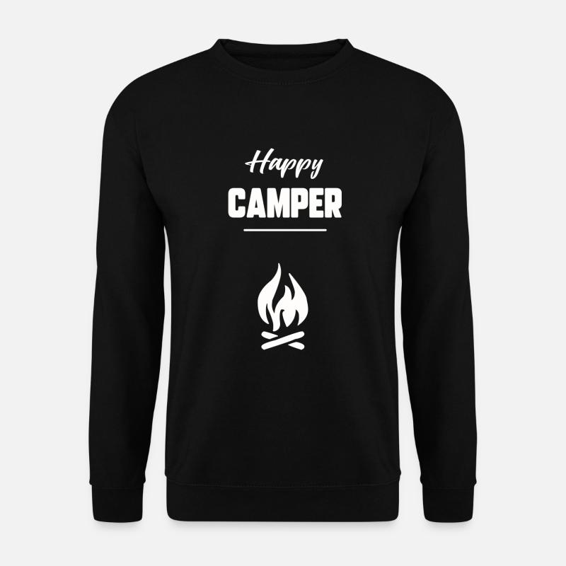Happy camper - Unisex Sweatshirt - black