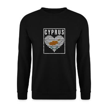 Chypre - Sweat-shirt Unisexe - noir - Devant - Alina (178cm) & Michal (187cm)