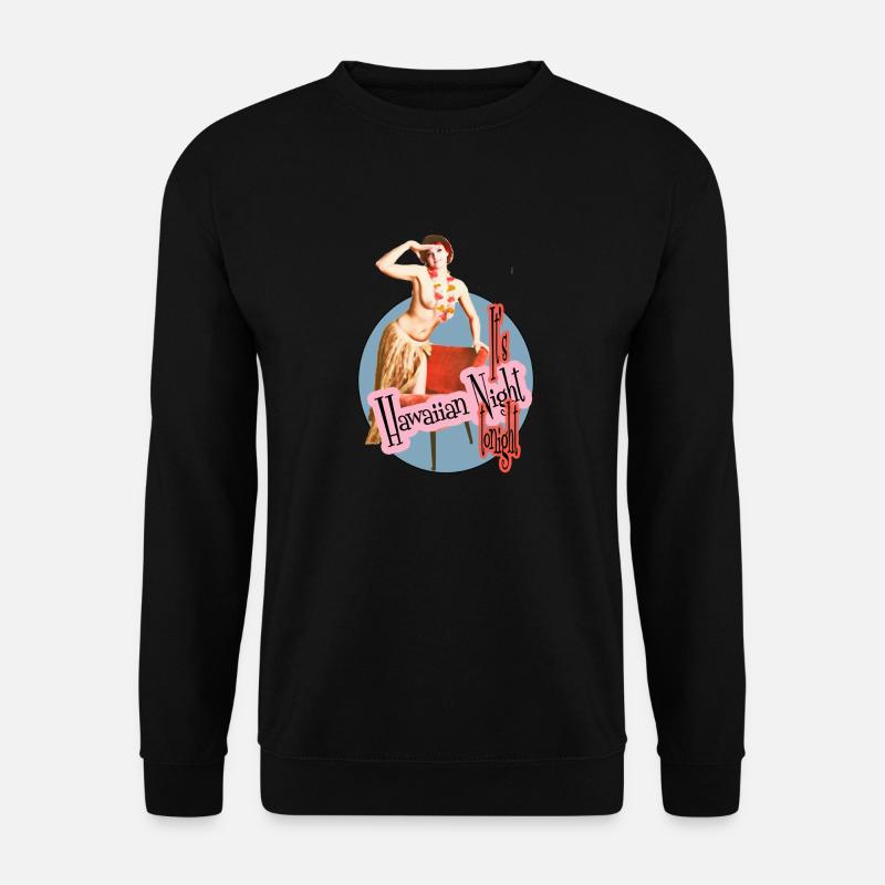hawaiian night - Unisex Pullover - Schwarz