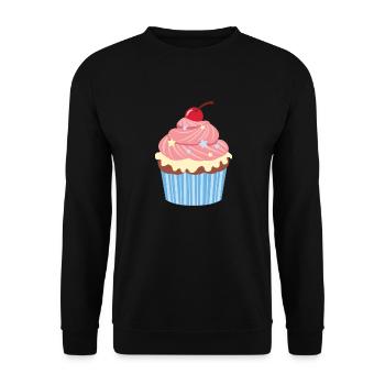 Cherry Cupcake - Sweat-shirt Unisexe - noir - Devant - Alina (178cm) & Michal (187cm)