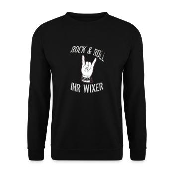 Ihr Wixer - Unisex Pullover - Schwarz - Vorne - Alina (178cm) & Michal (187cm)