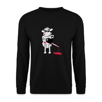 Chainsaws - Sheep - Sweat-shirt Unisexe - noir - Devant - Alina (178cm) & Michal (187cm)