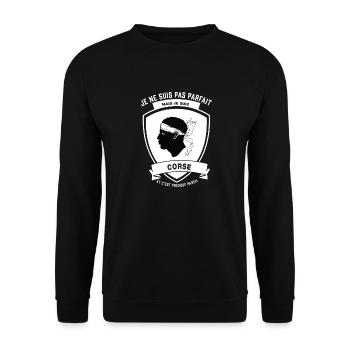 Corse Parfait - Sweat-shirt Unisexe - noir - Devant - Alina (178cm) & Michal (187cm)