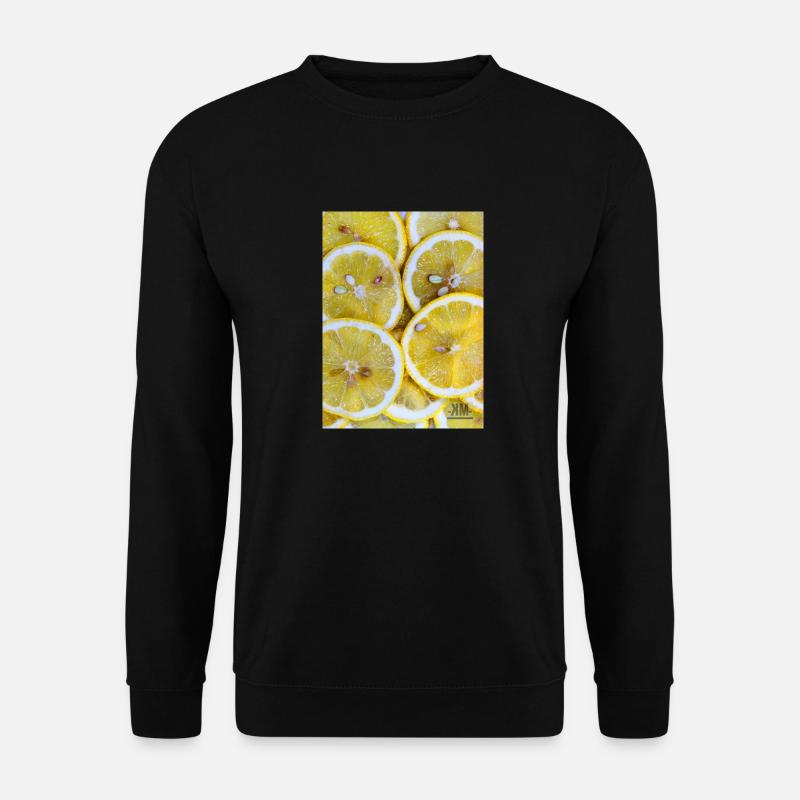 zitrone - Unisex Pullover - Schwarz