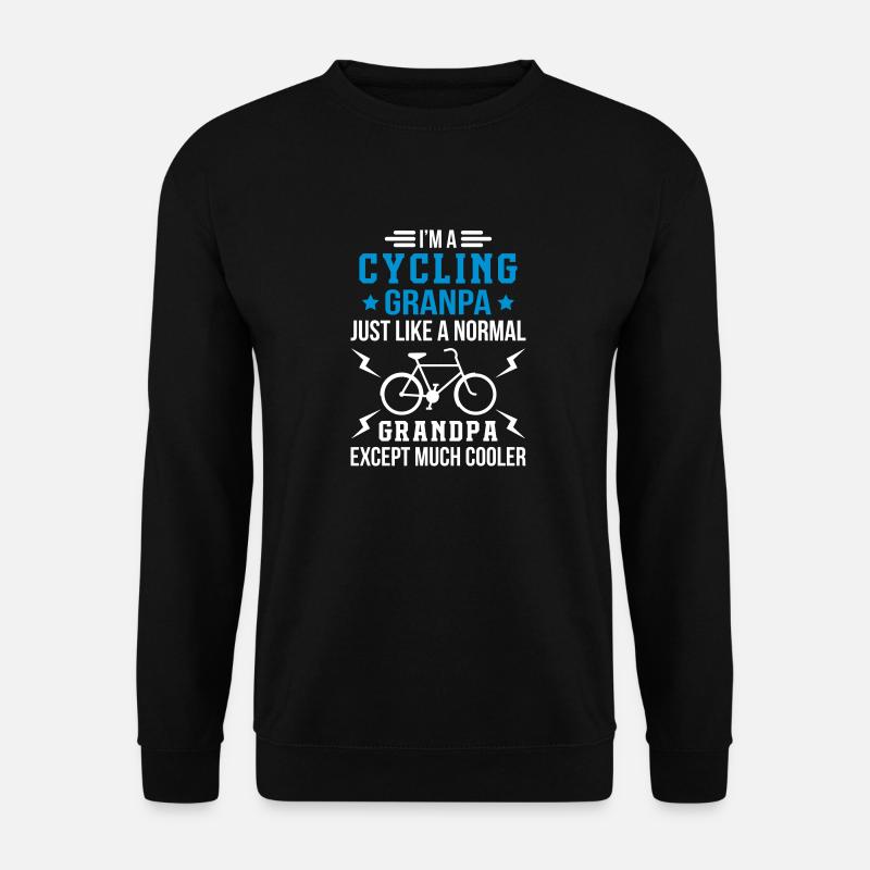 Cycling Grandpa - Unisex Pullover - Schwarz