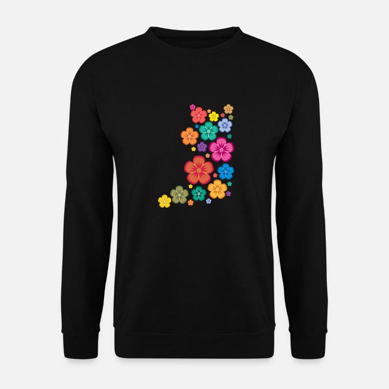New Age Flower Power - Unisex Pullover - Schwarz