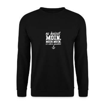 Hamburg - Unisex Pullover - Schwarz - Vorne - Alina (178cm) & Michal (187cm)