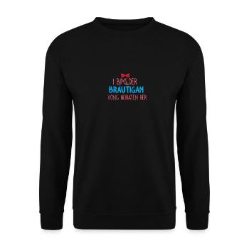 Junggesellenabschied - Unisex Pullover - Schwarz - Vorne - Alina (178cm) & Michal (187cm)