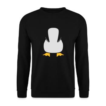 penguin - Sweat-shirt Unisexe - noir - Devant - Alina (178cm) & Michal (187cm)