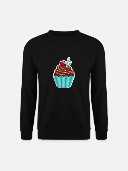 Cupcake - Muffin - Donut - Ice cream - chocolate - - Unisex Sweatshirt - black