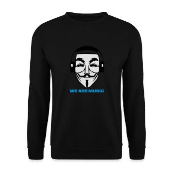 WE ARE MUSIC - Unisex Sweatshirt - black - Front - Alina (178cm) & Michal (187cm)