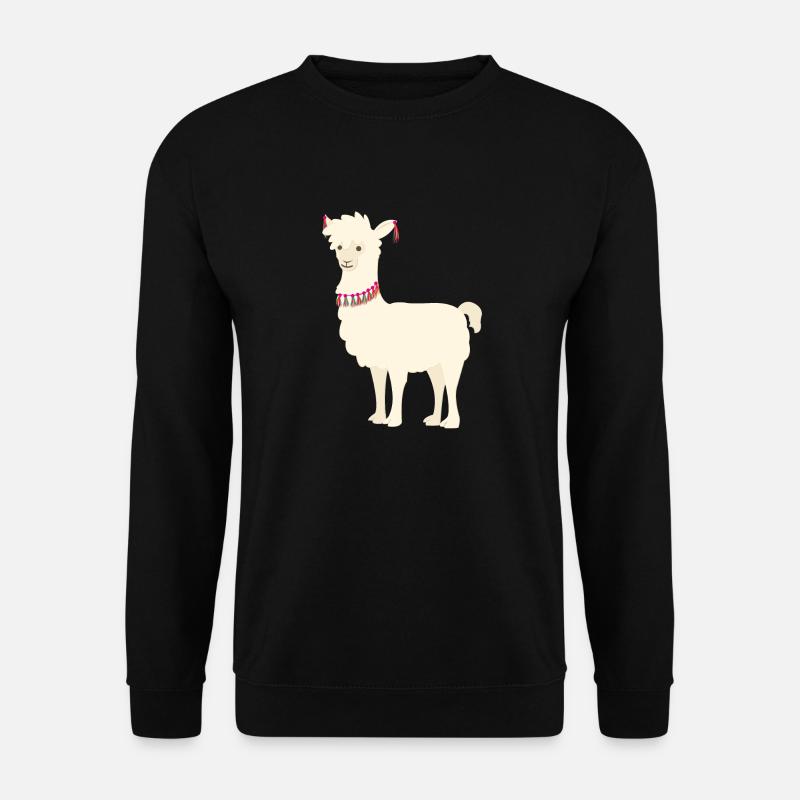 Lama - Unisex Pullover - Schwarz