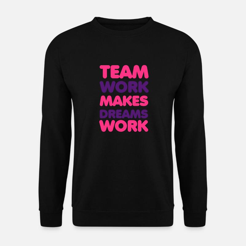 Team Work - Unisex Pullover - Schwarz