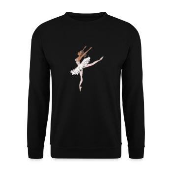 Danseur de ballet - Sweat-shirt Unisexe - noir - Devant - Alina (178cm) & Michal (187cm)