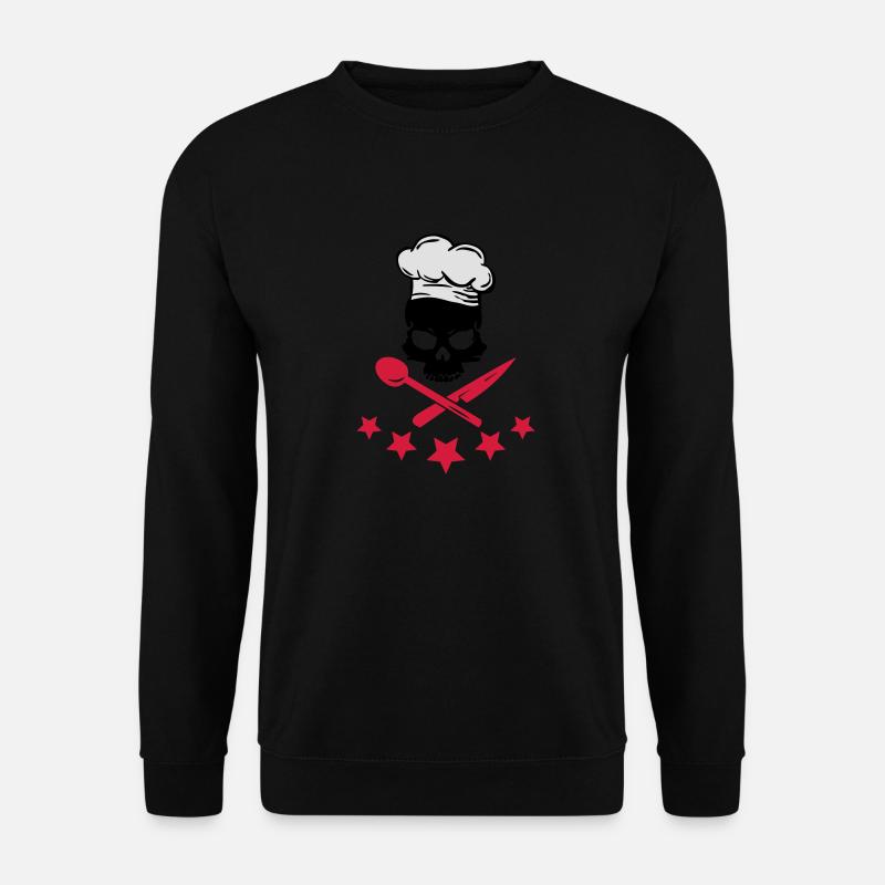 Cooking Skull - Unisex Pullover - Schwarz