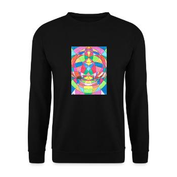 Guérison des chakras - Sweat-shirt Unisexe - noir - Devant - Alina (178cm) & Michal (187cm)