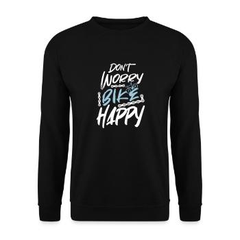 Vélo partenaire vélo e vélo cadeau vélo - Sweat-shirt Unisexe - noir - Devant - Alina (178cm) & Michal (187cm)
