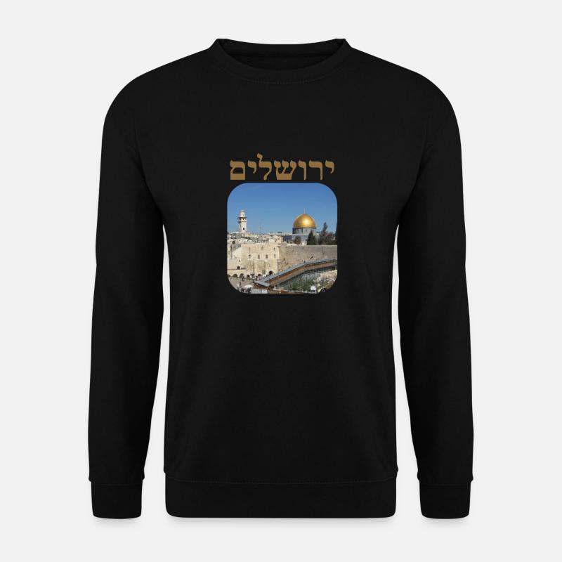Jerusalem - Unisex Pullover - Schwarz