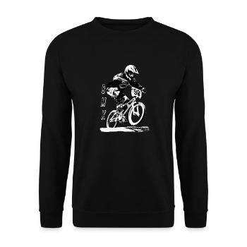 bmx rasse - Unisex Pullover - Schwarz - Vorne - Alina (178cm) & Michal (187cm)